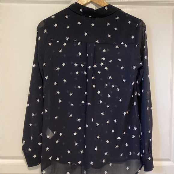 Witchery Sheer Star Button up Blouse - Picture 2 of 3